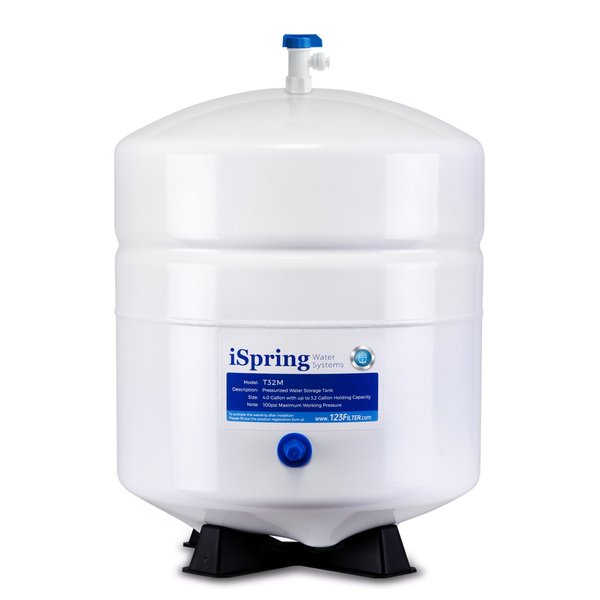 Ispring Pressurized Water Storage Tank with Ball Valve 4 Gallon T32M